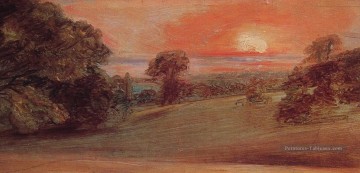Soirée Paysage à East Bergholt romantique John Constable Peinture à l'huile